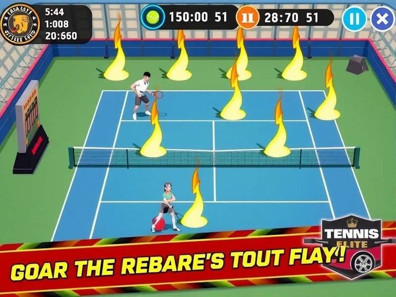 Tennis War Elite Clash Gameplay Screenshot